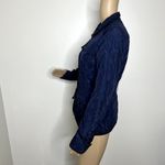 ZARA Blue Quilted Full Zip Jacket Photo 1