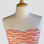 Victoria's Secret Victoria’s Secret PINK Lace Bandeau Bra Neon Chevron Womens Top Elastic Sz Small Photo 0
