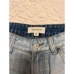 PacSun Jean Skirt Two Tone Distressed Raw Hem Size 27 Photo 2