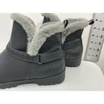 Womans JBU Finland Size 10 M Black Lined Slip On Ankle Boots Photo 3