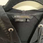 BCBG Bling Y2K Black Full Zip Hoodie Sweatshirt Women’s Sz L GUC Size L Photo 2