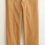 Alex Mill Officer High Rise Straight‎ Leg Pant 2 Khaki Tan Cotton Twill Military Photo 0