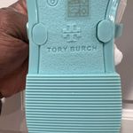 Tory Burch NIB AUTH Roxanne Logo Jelly Slip On Sandals In Island Blue Sz 6 Photo 15