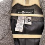 Sag Harbor SAG‎ HARBOR Vintage Wool Oversized Blazer Gray Sz 14 Photo 2