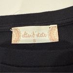 Altar'd State Velvet Long Sleeve Crewneck Blouse Womens Size Small Black Elegant Photo 2