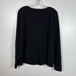 Old Navy SoSoft Solid Black V-Neck Relaxed Fit Casual Knit Sweater Top Large L Photo 3
