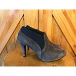 Apt. 9  Women's Grey Suede Leather High Heeled Ankle Bootie Size 6 Photo 2