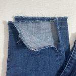 AG Adriano Goldschmied  Mid Rise Stevie Capri Jeans Blue Denim Raw Split Hem 30 Photo 6