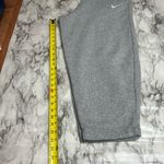 Nike  Grey Gray Swoosh Logo High Rise Sweatpants Loungewear Comfort size Medium Photo 7