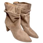 Jessica Simpson  Slouch Ankle Boots Pointed Toe High Heel Neutral Tan Size 8 Photo 0
