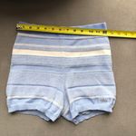 Alo Yoga Sport Play High-Waist Knit Short Seashell Blue/Ivory S Photo 6