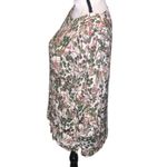 H&M  Floral Butterfly Print Women's 3/4 Sleeve Blouse Boat Neck Photo 3