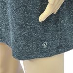 Volcom Second Trance Gray Split Sleeve Draped Cape Bodice Dress Womens Medium Photo 4