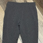 Anthropologie  Slim Fit Pant 0 Black Micro Dot Rockabilly Goth Pinup Vintage Photo 9