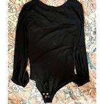 Affliction  Live Fast Women’s Bodysuit Size XS Sheer Mesh Low Cut Black Moto Photo 7