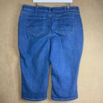 Lee  Modern Series Curvy Fit Women's Blue Denim Capris Jeans Size 22W Short EUC Photo 2