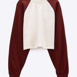 ZARA  cropped sweatshirt Photo 0