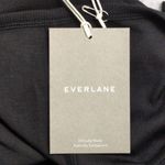 Everlane NWT  Black Ribbed Scoop-Neck Short Sleeve Knit Top S Photo 4