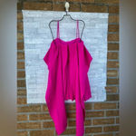 LBV Crepe Pleated Day Dress in fuschia size 6 Pink Photo 10