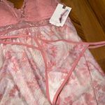 Jessica Simpson  Teddy sheer nightgown and thong‎ set lace NWT size MED Photo 2