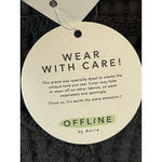 Aerie Offline By Waffle Knit Sweater Womens Size XXS Gray V Neck Long Sleeve NWT Photo 9