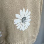 Tuckernuck Beige Floral Cotton Sweater Size Small Gray Photo 1