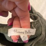 Honey Belle Hunter Green Denim Skirt Photo 3
