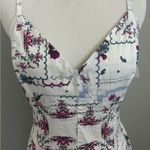 ASOS DESIGN cotton dropped corset waist midi skater dress in patchwork print Photo 6