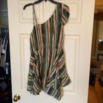 Free People  striped multi color ruffle dress S Photo 4