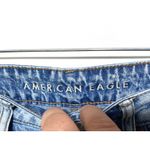 American Eagle Tomgirl Button Fly Jeans Womens 6 Ripped Distressed Grunge Y2K Photo 5