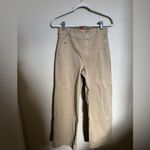 Spanx  Stretch Twill Cropped Khaki Wide‎ Leg Pant Size Medium Tan Photo 6