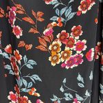 Xhilaration Xhiliration 3X Pink Blue Floral Cold Shoulder Ruffle Adj Strap Midi Dress Summer Photo 4