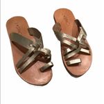 l*space l* Shore Break Gold Leather Sandal, Sz 7 Photo 4