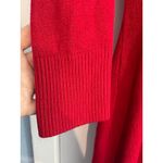 Connected Apparel VTG Sweater Dress Medium Red Cowl Neck Office Siren Holidays Photo 2