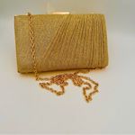 Sondra Roberts  Gold Metallic clutch Photo 3