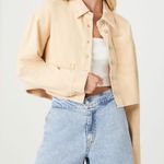 Forever 21 Cropped Denim Trucker Jacket Photo 3