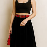 Vintage Barbara Field by Joyce of Chicago Velvet Black A Photo 0