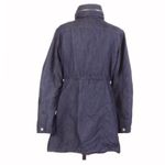 New York & Co. Navy Blue Denim Trench Coat Photo 2