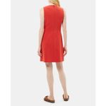 Theory Raneid Sleeveless Crepe Trapeze Dress In Poppy Size 0 Photo 1