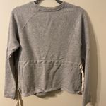 Athleta Womens Gray  Studio Cinch Sweatshirt Tie Waist Size‎ XS 352813-00 Photo 1