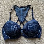 Victoria's Secret Victoria Secrets Sexy Tee Lace Push-Up Front Close Bra in Navy Photo 0