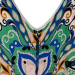 Maeve Anthropologie  Folksong Novelty Floral Bird‎ Print Shift Dress Size Large Photo 8