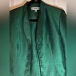 Le Suit Petite 12P Green Skirt Suit Old Money Classic Holiday Elegant Church Photo 1