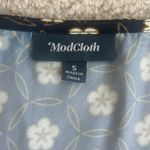 Modcloth Exchanging Introductions Navy Floral Short Sleeve Maxi Dress Small Photo 6
