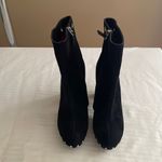 Proenza Schouler PROENZA‎ SCHOULER Studded Suede Boots Wooden Soles Black 36.5 Photo 4