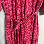 Boden Yoke Detail Floral Jersey Midi Dress Women's 10L Gin Fizz Pink Boho Chic Size undefined Photo 11