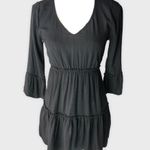 Sky And Sparrow  Black Frilly Dress Photo 0