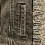 Mudd  Sweater Sleeve Hoodie Jean Jacket Black & Heather‎ Gray Juniors Size Medium Photo 5