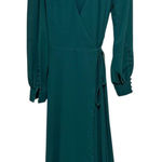 Lulus  Teal Green Long Sleeve Wrap Maxi Dress Size Small READ Photo 0