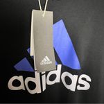 Adidas  Women's Sporty Athleisure  Black Long Sleeve Athletic Graphic Logo Sz M Photo 1